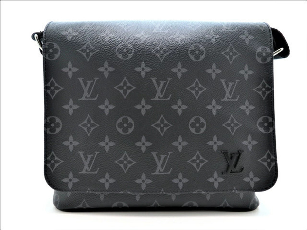 Louis Vuitton District Shoulder Bag Monogram Eclipse Black
